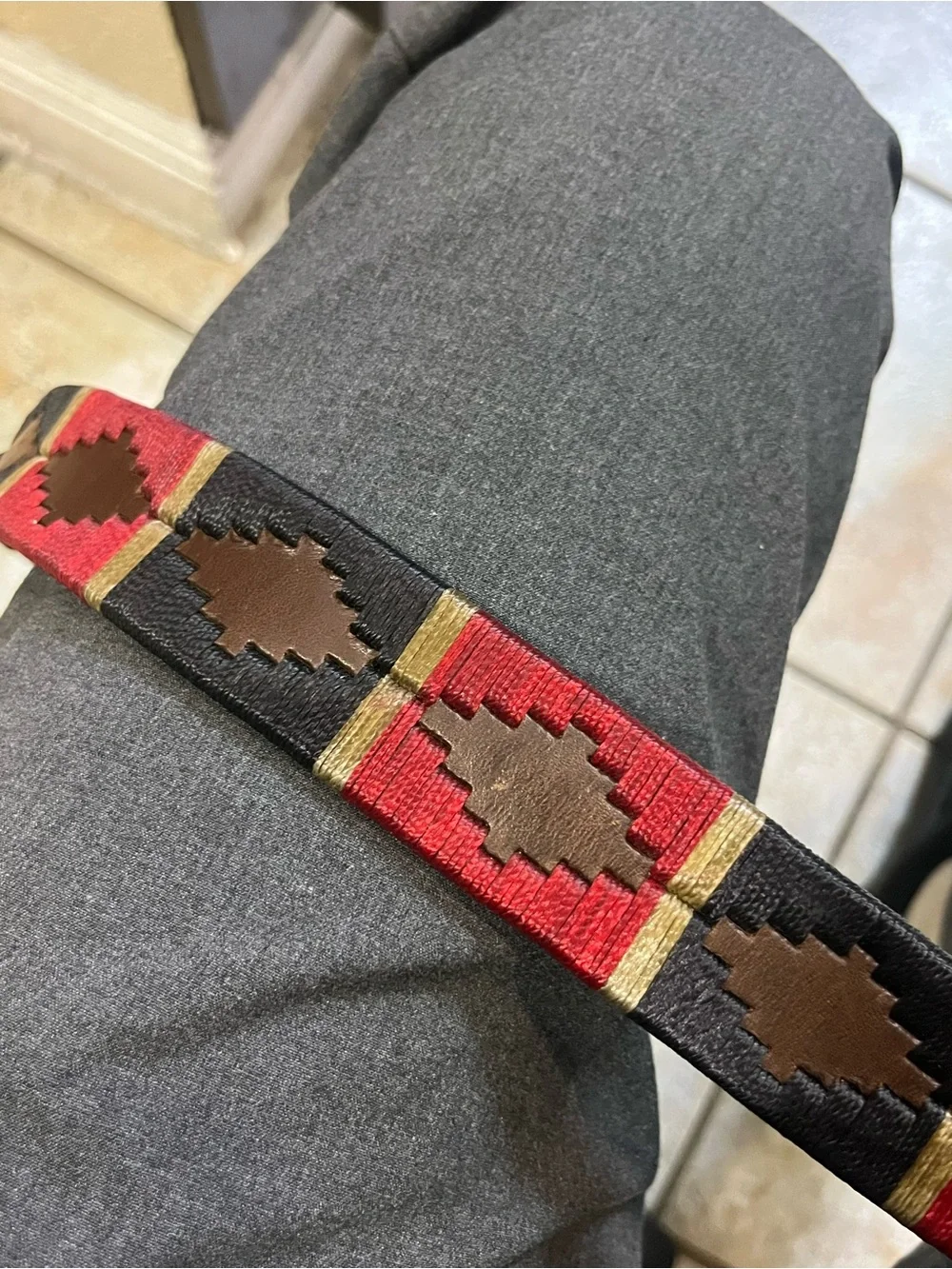 Luppi leather belt